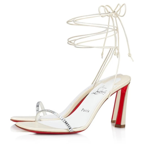 Christian Louboutin Shoes - CHRISTIAN LOUBOUTIN
White Condora Lacestrass Heeled Sandals